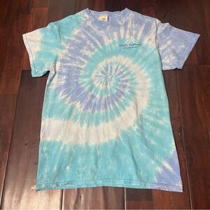 Simply Southern Tie Dye Beach Tshirt Women’s Medium Blue And Purple Salt Water